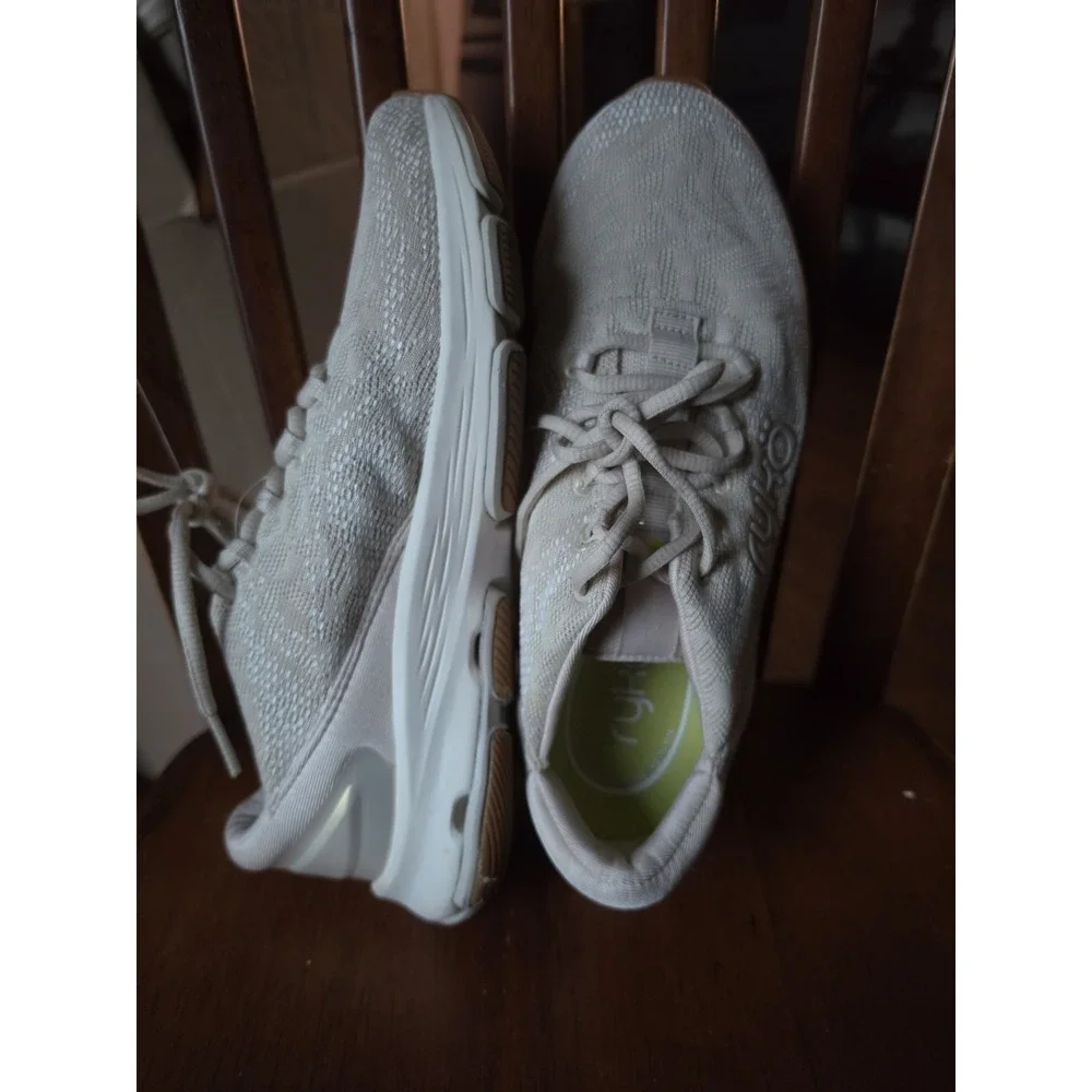 Ryka Devotion X Women's Beige Mesh Lace Up Athletic Sneakers Size 7